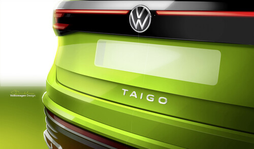Designskizzen vom VW Taigo.