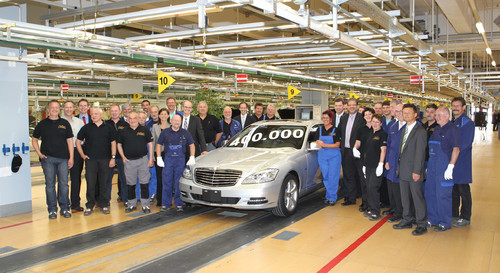 Die 400 000ste S-Klasse lief im Mercedes-Benz-Werk Sindelfingen vom Band.