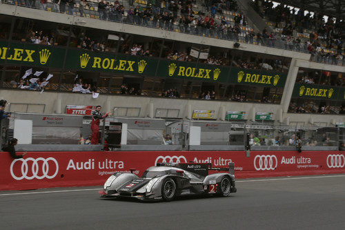 Die Audi R18 TDI von Le Mans: Benoît Tréluyer, Marcel Fässler und André Lotterer gewann das 79. 24-Stunden-Rennen in Le Mans.
