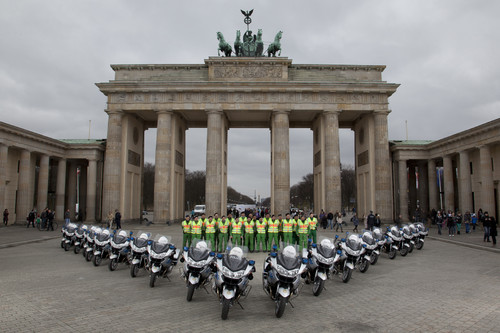 Die Berliner Polizei übernahm 20 neue BMW R 900 RT.