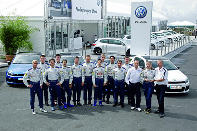 Die Cup-Teilnehmer fahren nun auch im Alltag Volkswagen Scirocco R.