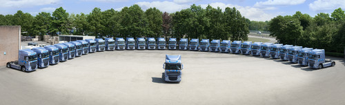 Die Fahrzeuge in der ATe-Ausführung stehen zur Auslieferung im DAF-Werk Eindhoven an die deutsche Händlerorganisation bereit.
