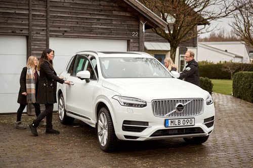 Die Familie Hain nimmt am „Drive Me“-Projekt von Volvo teil.