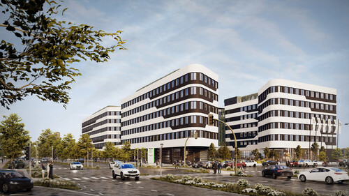 Die geplante neue Firmenzentrale von Skoda in Mladá Boleslav.