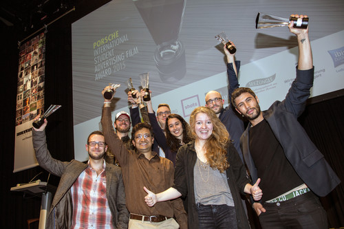 Die Gewinner des „Porsche International Student Advertising Film Award“.