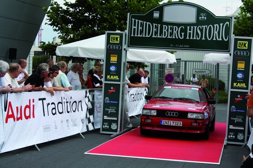 Die „Heidelberg Historic“ wird bei Audi zu Gast sein.