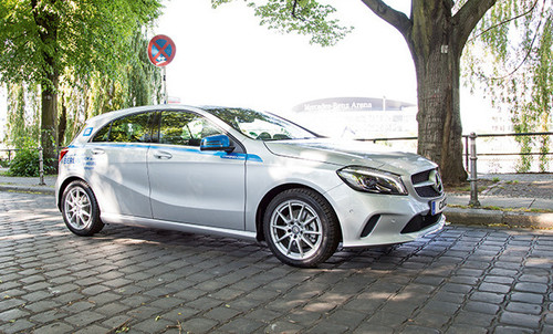 Die Mercedes-Benz A-Klasse gehört neben dem GLA zu den neuen Fahrzeugen in der Frankfurter Car2go-Flotte.