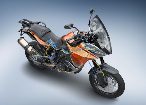 Die Motorcycle Stability Control (MSC) von Bosch kommt erstmals bei KTM in den 2014er-Modellen der 1190 Adventure und der 1190 Adventure R auf den Markt.