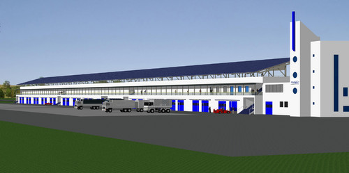 Die Motorsport-Arena Oschersleben bekommt eine Photovoltaik-Anlage (Blick aus Richtung Fahrerlager).