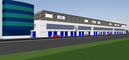 Die Motorsport-Arena Oschersleben bekommt eine Photovoltaik-Anlage (Blick aus Richtung Start/Zielgerade).