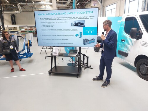 Die Renault-Fabrik in Flins: Hyvia arbeitet an einem Wasserstoffantrieb für leichte Nutzfahrzeuge.