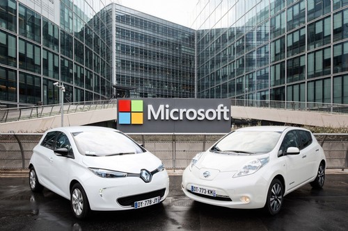 Die Renault-Nissan-Allianz kooperiert beim vernetzten Auto mit Microsoft. 