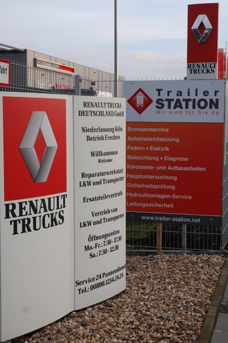 Die Renault Trucks-Niederlassungen in Deutschland sind jetzt Stützpunkte von „TrailerSTATION“,