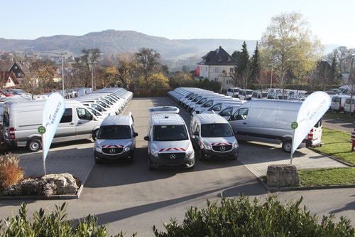 Die RWE-Tochter Westnetz verstärkt ihren Fuhrpark mit über 100 Mercedes-Benz Transportern.