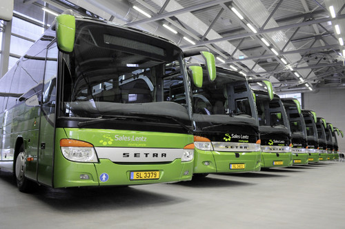 Die Sales-Lentz-Gruppe übernimmt 16 Reisebusse der Top Class 400 und sechs Überlandbusse der Multi Class 400.