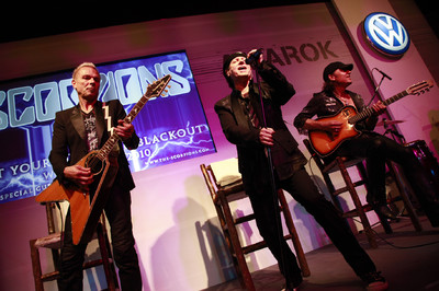 Die „Scorpions“ bei ihrem Auftritt in San Carlos de Bariloche.