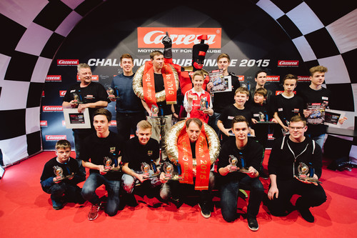 Die Sieger der „Carrera Challenge Tour 2015“.