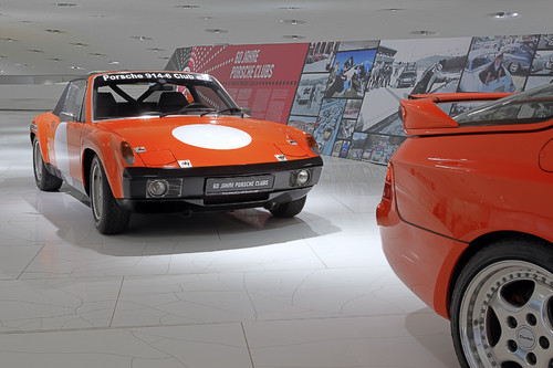 Die Sonderausstellung umfasst seltene Porsche-Modelle wie den 914/6 GT und den Porsche 968 Turbo S.