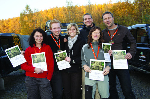 Die Teilnehmer der „Land Rover Experience Tour 2011“.