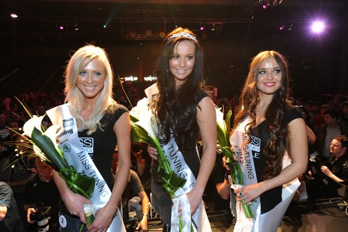 Die Wahl der „Miss Tuning“ (von links): 3. Platz Phaedra Müller, 1. Platz Frizzi Arnold und 2. Platz Alena Lackmann.
