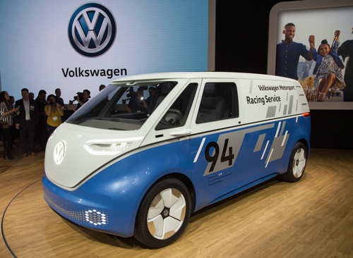 Dieses Foto aus LA setzt in den Statistiken gerade zum Spurt an die Spitze an: Volkswagen ID Buzz Cargo.