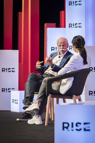 Dieter Zetsche bei der RISE 2018 in Hongkong. 