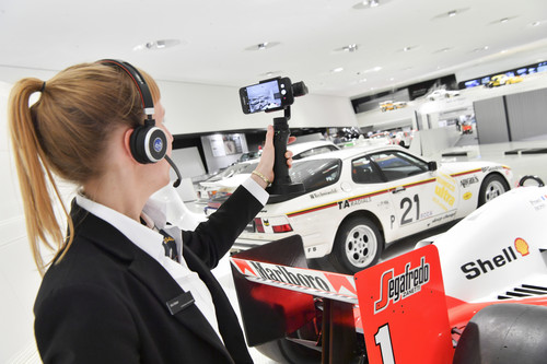 Digitale Führung durch das Porsche-Museum.
