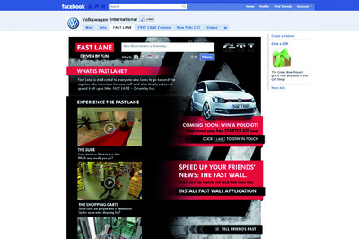 Digitale Markteinführung des Polo GTi auf Facebook.
