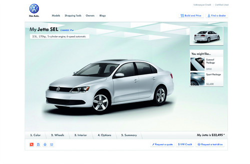 Digitale Vertriebsoffensive startet in den USA: Neuer Fahrzeugkonfigurator von Volkswagen.