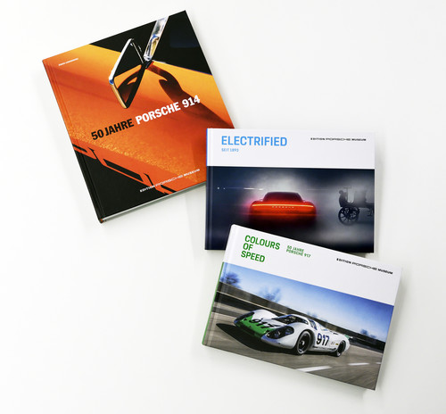 Drei Bücher der „Edition Porsche Museum“.