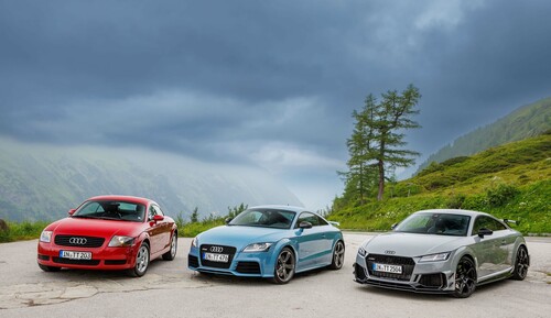 Drei Generationen Audi TT.
