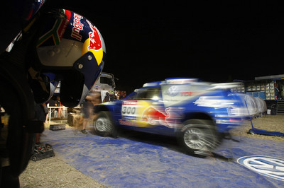 Dreifachsieg für Volkswagen bei der Dakar 2010.