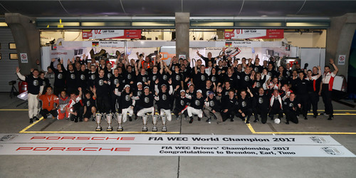 Dritter WM-Titel in Folge bei der Fia-Langstrecken-Weltmeisterschaft für Porsche und Schaeffler.