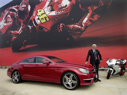 Ducati-Chef Gabriele del Torchio übernahm einen Mercedes-Benz CLS 63 AMG als Dienstwagen.