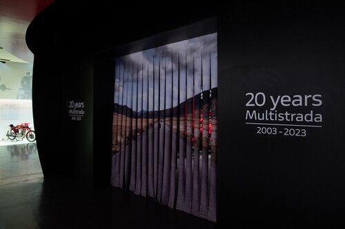 Ducati-Sonderausstellung „Multistrada 20th – Twenty Years of Evolutionary Exploration“.