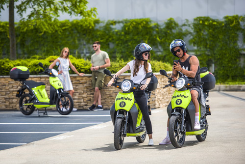 E-Scooter-Sharing &quot;Be Rider&quot;. 