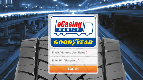 „eCasing“-App von Goodyear für das Karkassenmanagement auf dem Tablet.