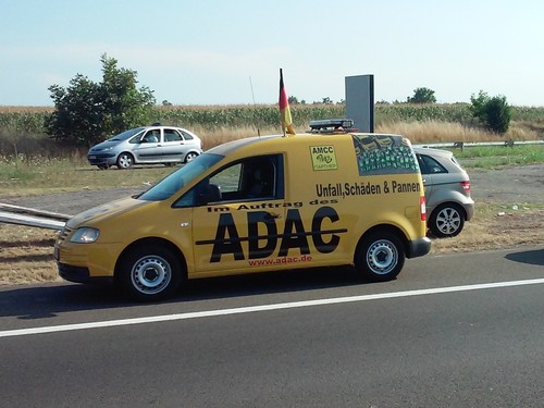Ein Fahrzeug der falschen Pannenhelfer in Serbien.