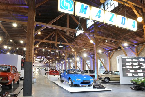 Ein MX-5 im Mazda-Museum in Augsburg.
