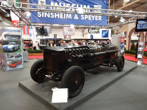 Eindrücke von der Essen Motor Show: Brutus von 1917/18 mit 500 PS-BMW-Motor mit zwölf Zylindern und 40 Litern Hubraum, der kurzzeitig 750 PS leistete. 
