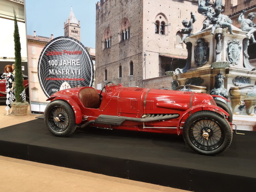 Eindrücke von der Essen Motor Show: Maserati Tipo 4 aus dem Ende der 20ger Jahre mit 16 Zylindern, 3961 ccm Hubraum, 304 PS, 260 km/h.