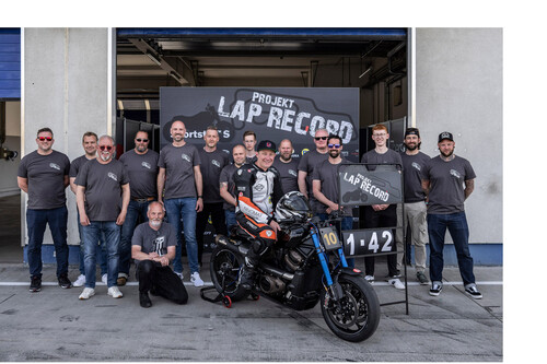 Eine Sportster S stellte den Rundenrekord für eine Harley in Oschersleben auf. 