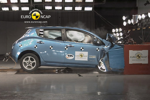 Euro-NCAP-Crashtest: Nissan Leaf.