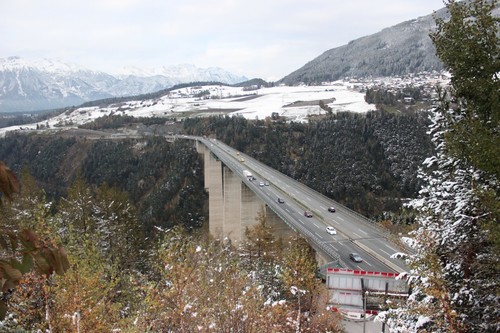 Europabrücke der Brennerautobahn.