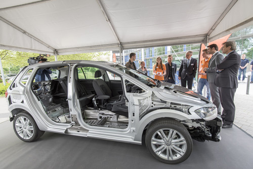 Exponate-Vorschau für die Ideen-Expo: Schnittmodell des VW Golf Sportsvan.