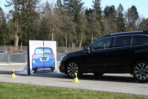 Eyesight von Subaru beinhaltet auch einen bis 50 km/h aktiven Notbremsassitenten.
