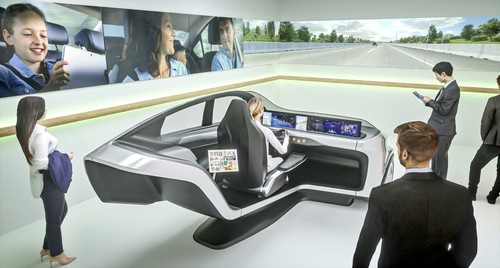Fahrsimulator &quot;Networked Mobility&quot; von Continental.