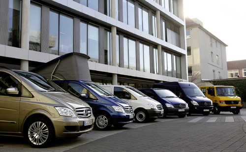 Fahrzeuge von Mercedes-Benz Vans.
