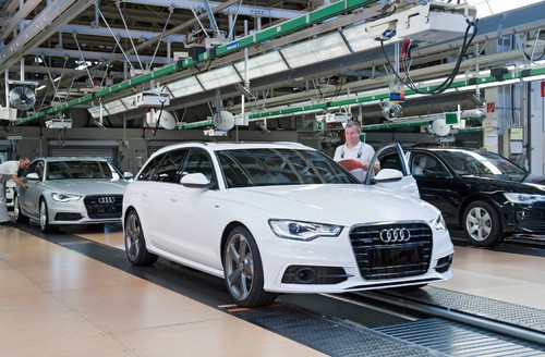 Fahrzeugproduktion bei Audi.