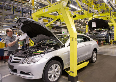 Fahrzeugproduktion im Bremer Mercedes-Benz-Werk.